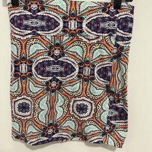 Charlotte Russe Multicolor Geometric Skirt